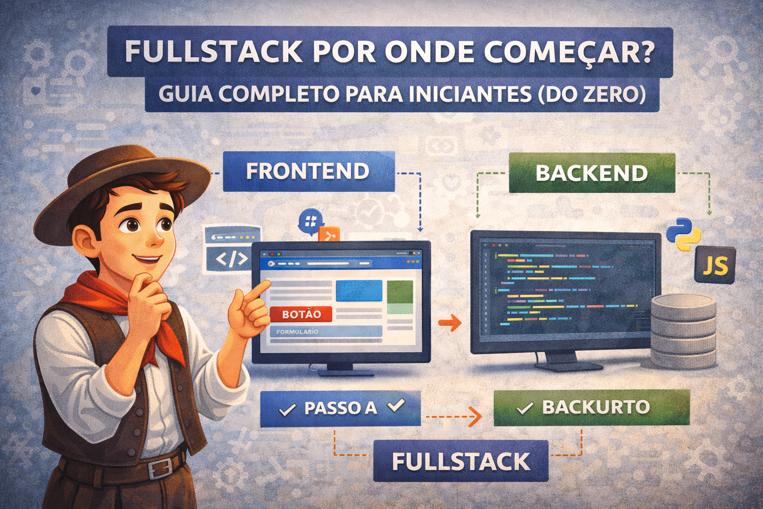 10 Passos Essenciais para Full stack por Onde Começar