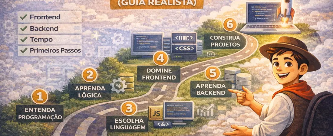 Como se Tornar um Desenvolvedor Full stack do Zero (Guia Realista)